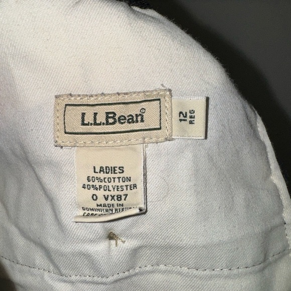 LL Bean Ladies Black Pants Size 12 Reg - Picture 3 of 6